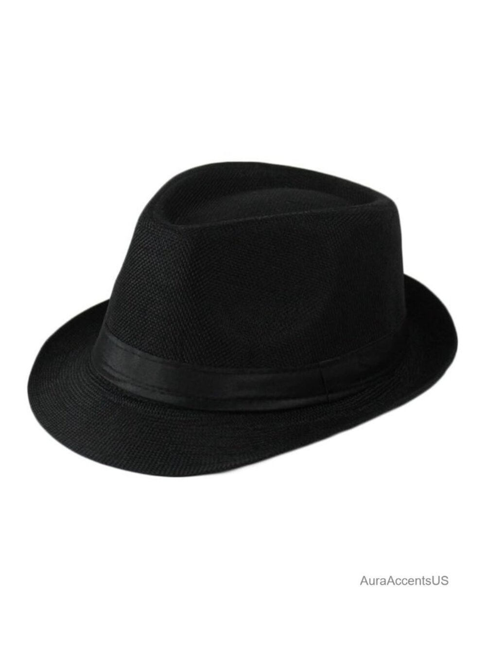 Unisex 1920s Fedora Sun Hat with Adjustable Strap Short Brim Cuban Style
